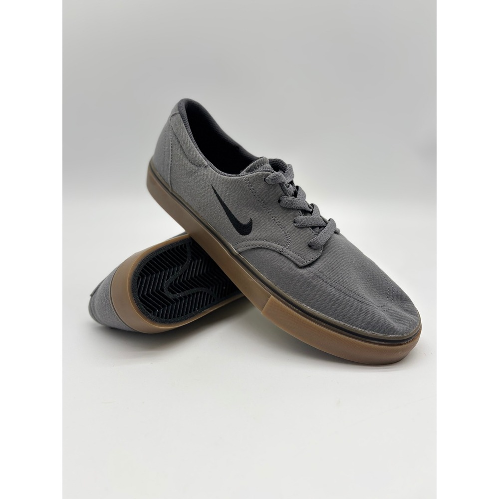 Nike SB Stefan Janoski Canvas Cool Grey Gum Sole Skate Shoes 729825-002 Mens 9.5